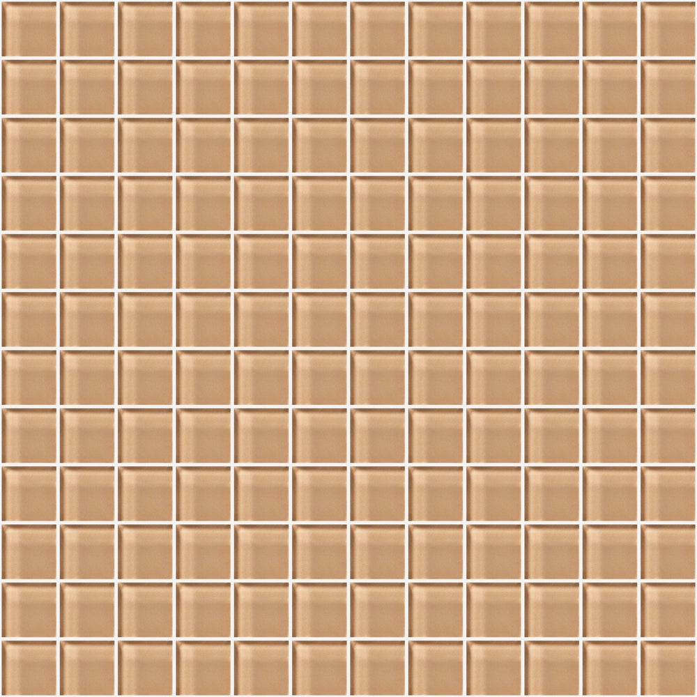 Glass Blox in Champagne 1"x1" Glass Tile
