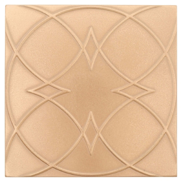 Geometal in Champagne Gold - Square Metal Tile