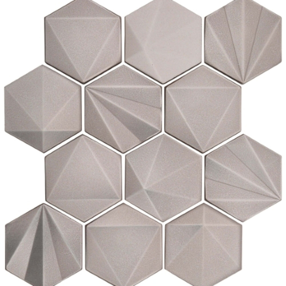 Geometal in Nickel - Hex Metal Tile