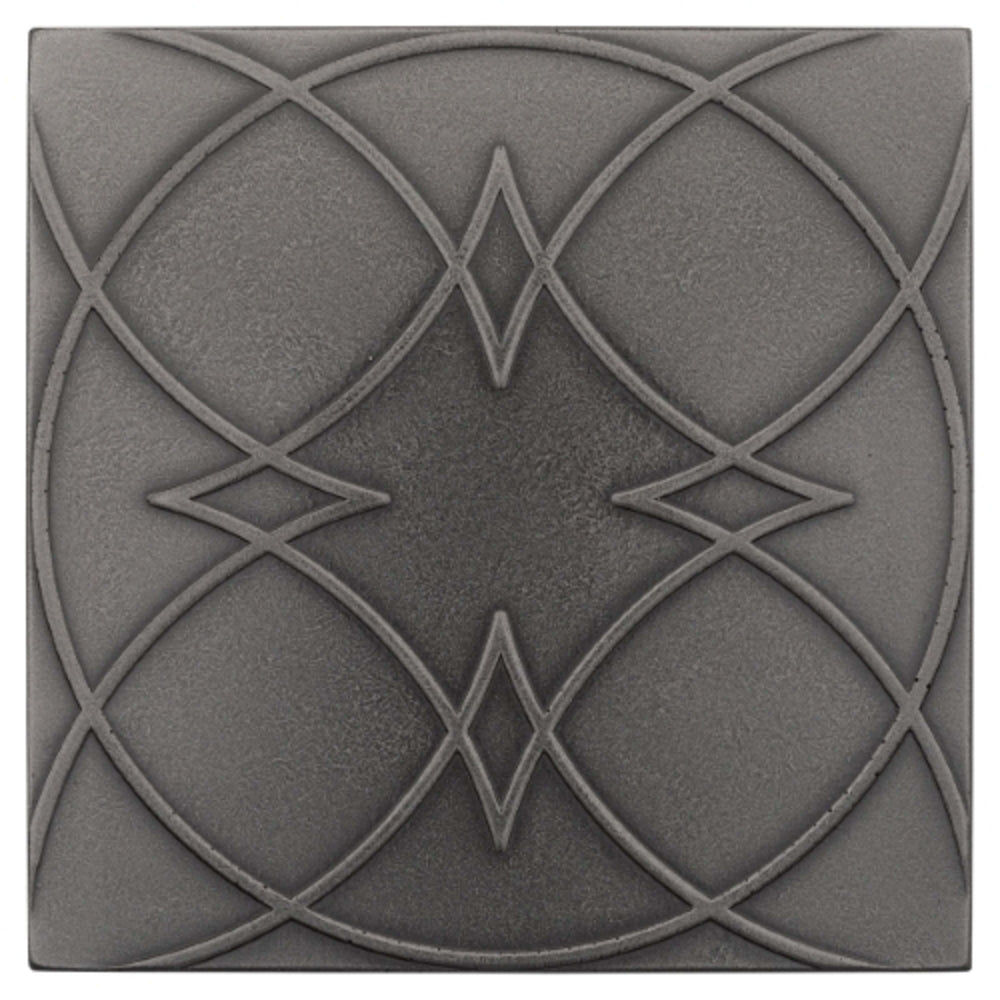 Geometal in Gunmetal - Square Metal Tile