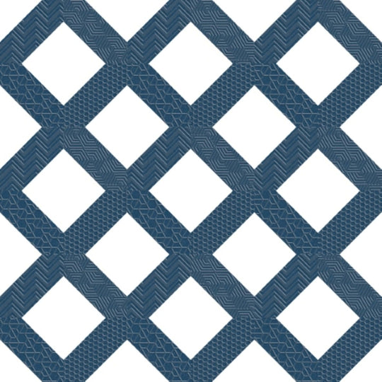 Geometry in Frame Navy 10" X 10"