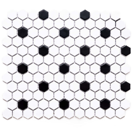 Hexagon in Black & White 1x1