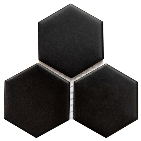 Hexagon in Black 2x2