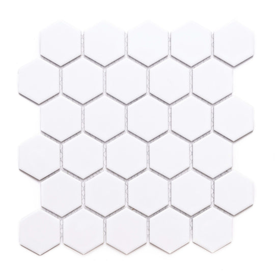 Hexagon in White 2x2