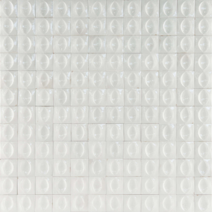 Gleeze in Bianco Egg Deco Tile