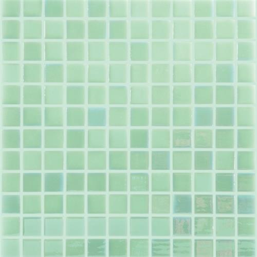 Glow Glass in  white/Green Glow Glass Tile