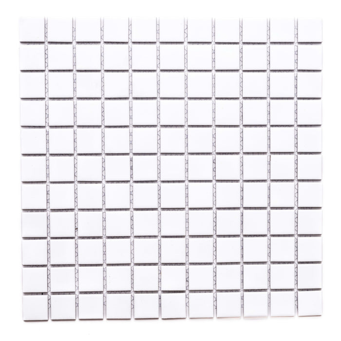 Square in White 1x1 Tile