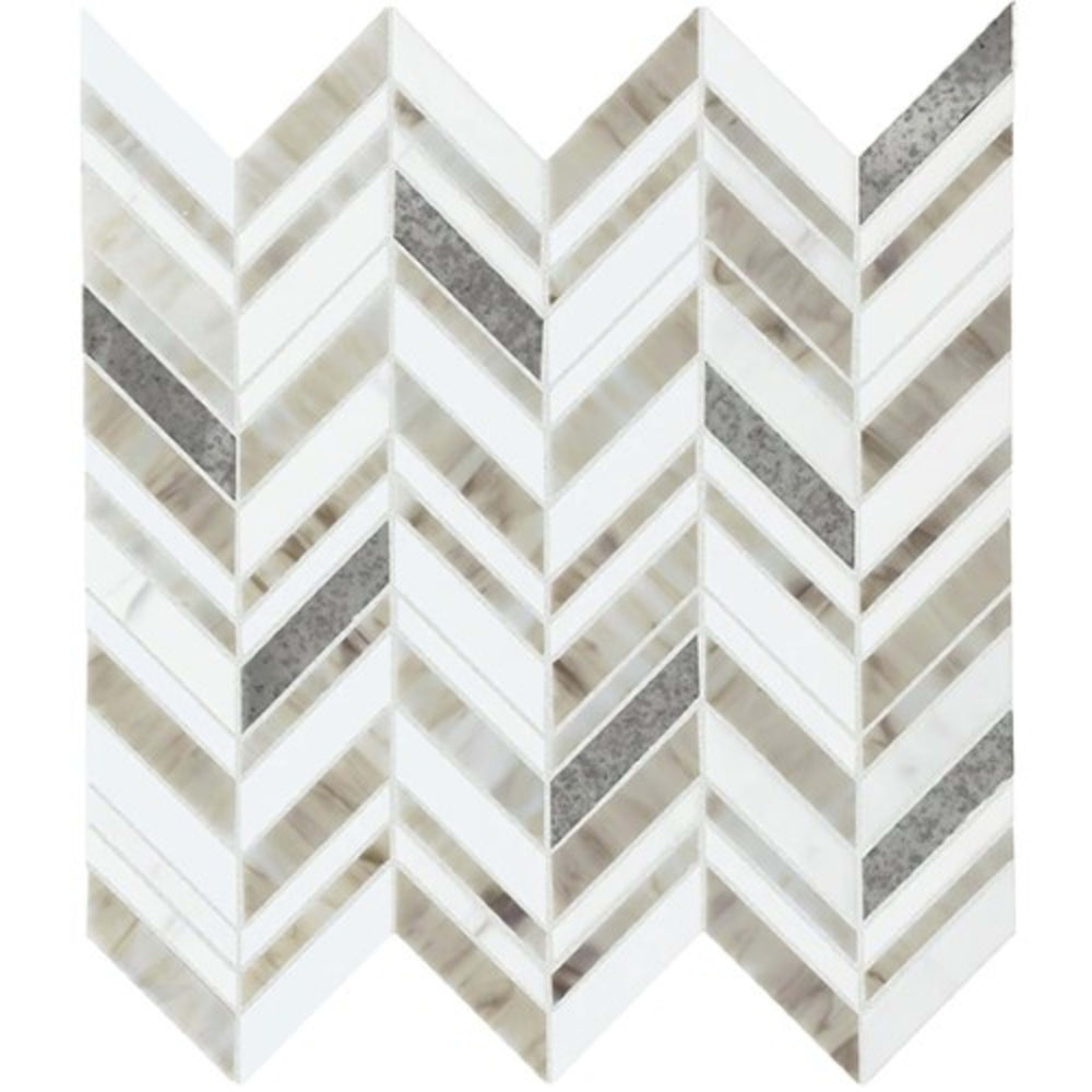 Stone Theory in Geo Chevron Tile