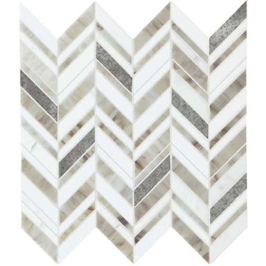 Stone Theory in Geo Chevron Tile