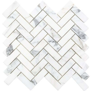 Calacatta in Calacatta 1x3 Herringbone Natural Stone