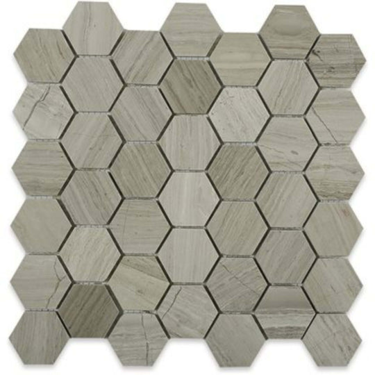 Wooden Beige in Wooden Beige 2'' Hexagon