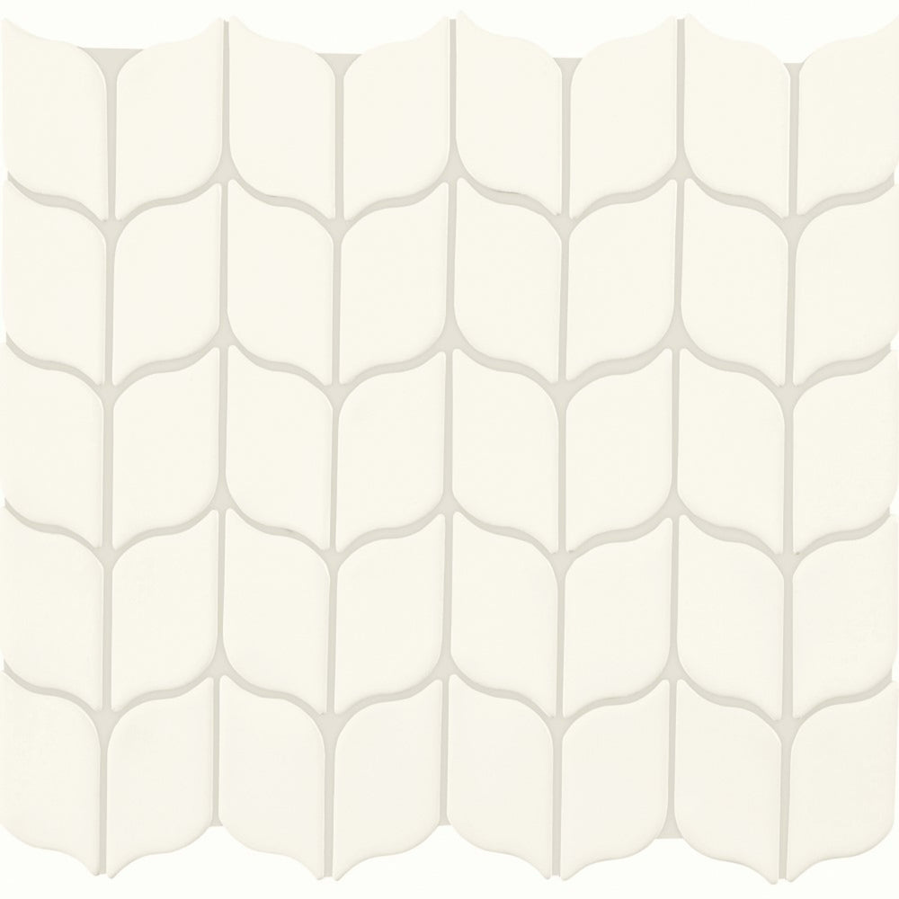 Handwritten in Unscripted Leaf Mosaic 3"x6" Tile