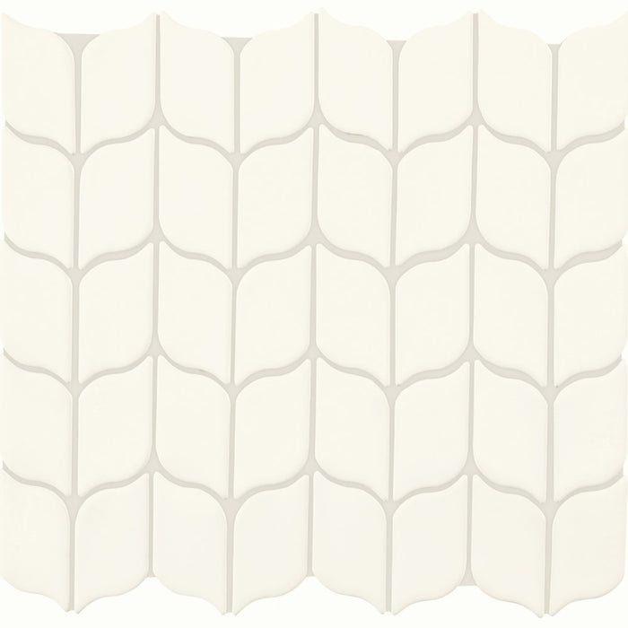 Handwritten in Unscripted Leaf Mosaic 3"x6" Tile