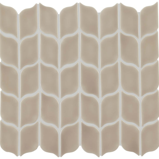 Handwritten in Post Card Leaf Mosaic 3"x6"