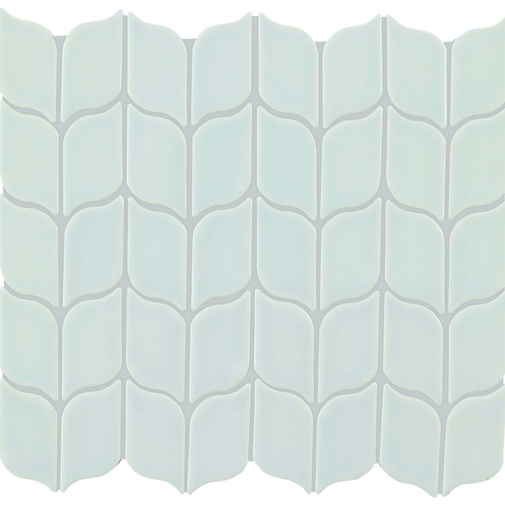 Handwritten in Par Avion Leaf Mosaic 3"x6" Tile