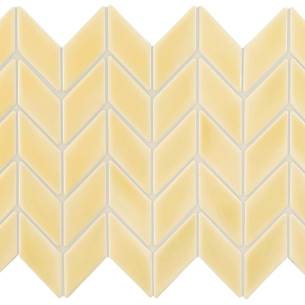 Handwritten in Gold Leaf Diamond Mosaic 12"x12" Tile