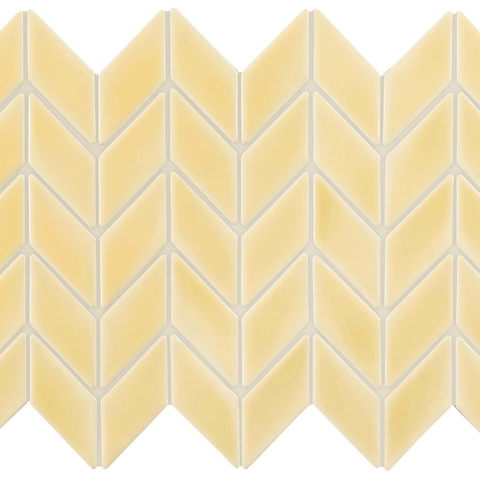 Handwritten in Gold Leaf Diamond Mosaic 12"x12" Tile