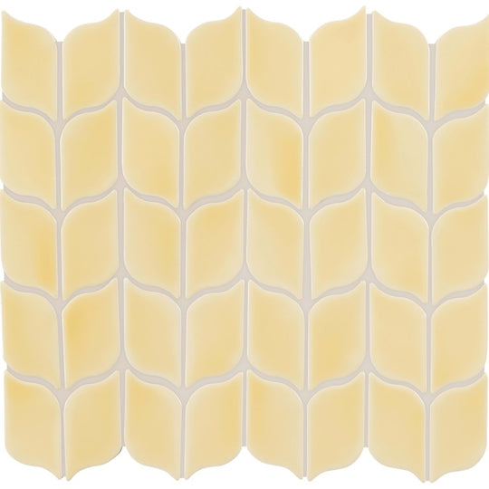 Handwritten in Gold Leaf Leaf Mosaic 3"x6"