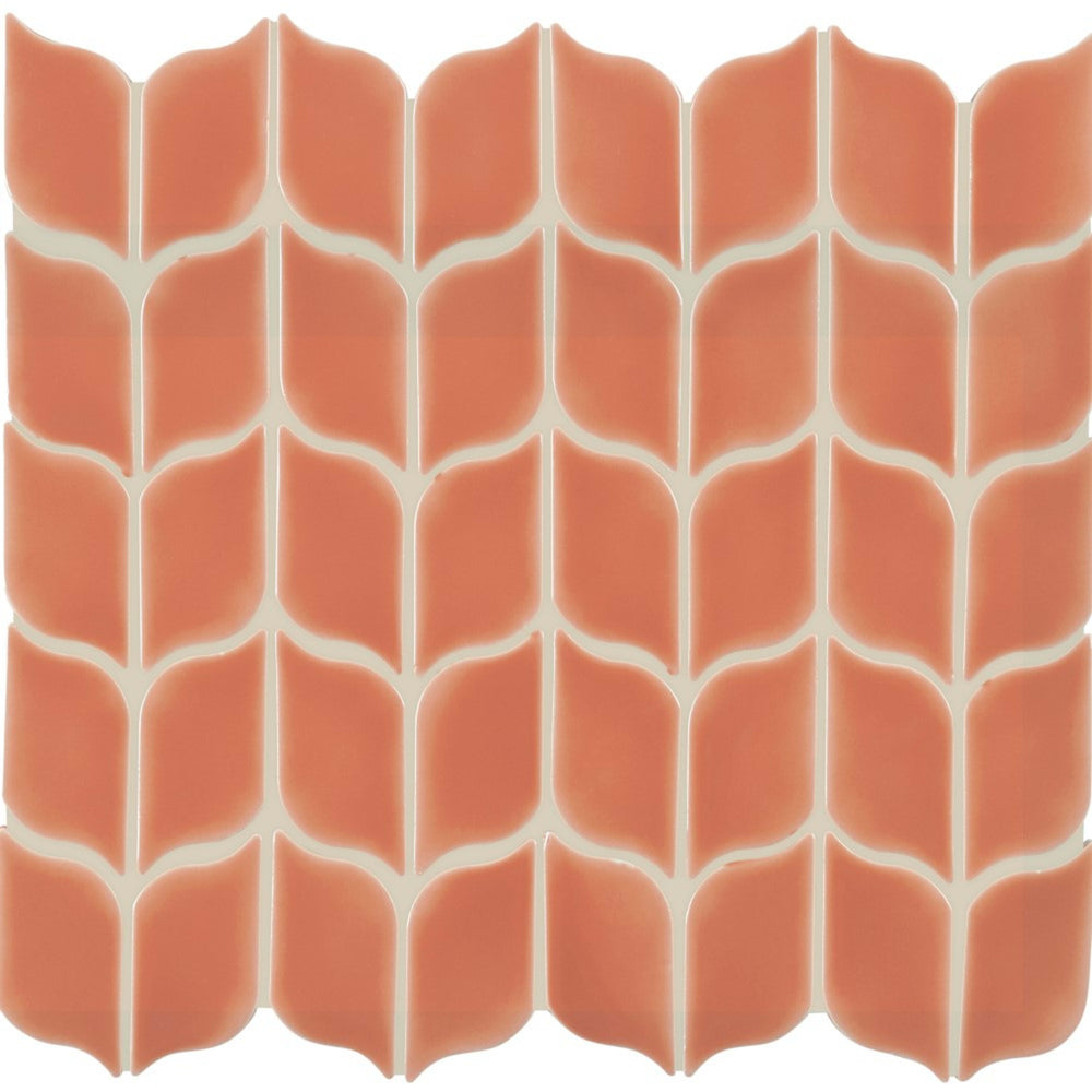 Handwritten in Love Letter Leaf Mosaic 3"x6" Tile