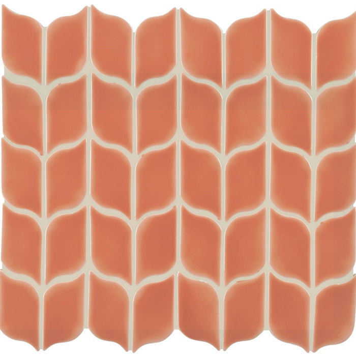 Handwritten in Love Letter Leaf Mosaic 3"x6" Tile