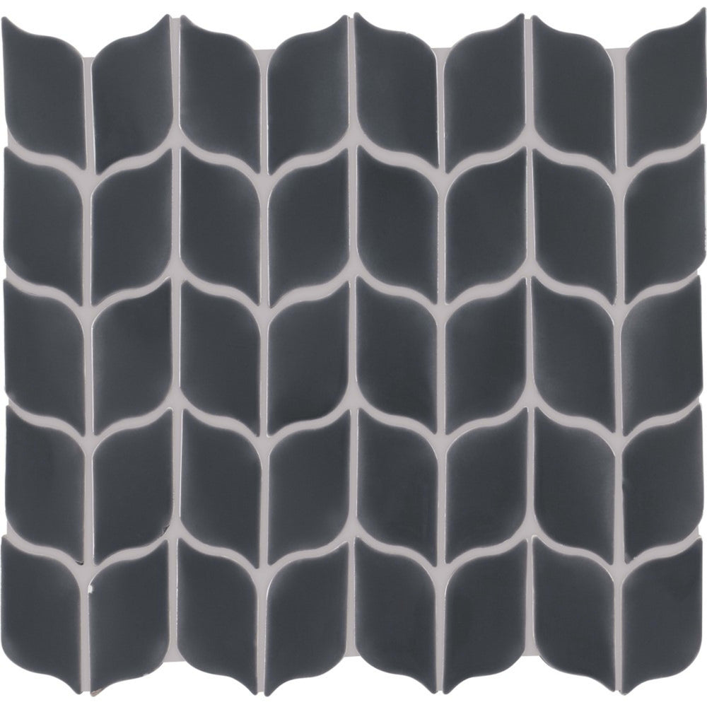 Handwritten in Ink Well Leaf Mosaic 3"x6" Tile