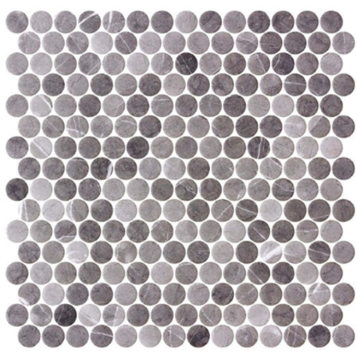 Carolina Dots Collection in Herrera Grafite Glass Tile
