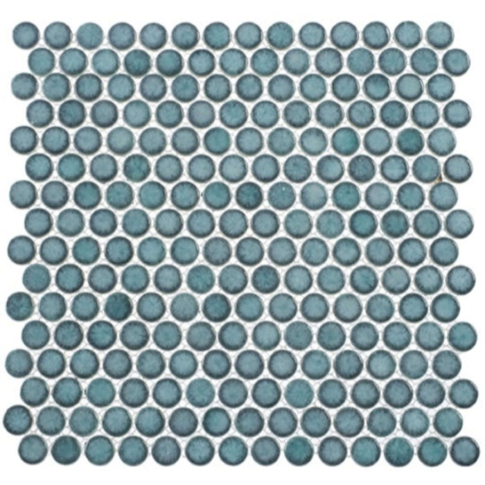 Greenwich Collection Penny Round in Historic Grand (Penny Round) Glass Tile
