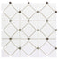Dazzle in Limelight Silver Glass Tile