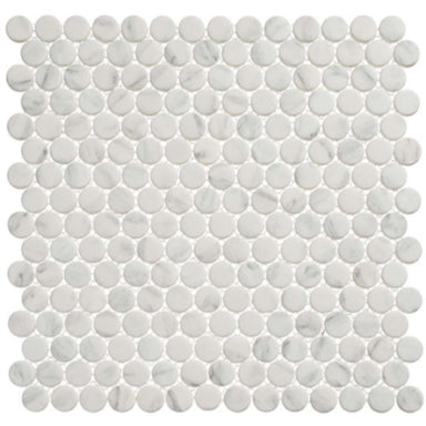 Polka Dots Collection in Jasmine Delight Glass Tile