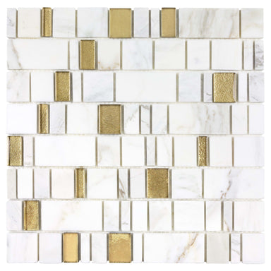 Dazzle in Bravado Gold Glass Tile