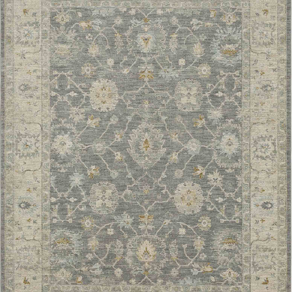 Kahta Dark Grey in Dark Grey 2'7"x7'3" Area Rugs