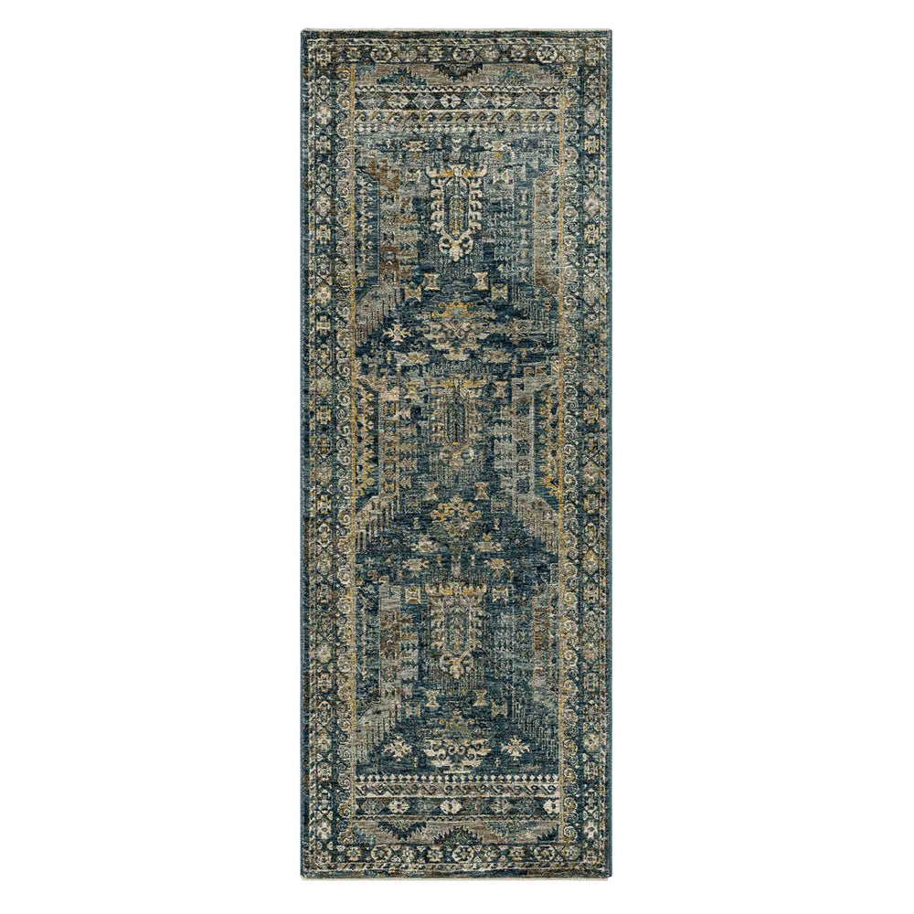 Karamar Blue in Blue 2'7"x7'3" Area Rugs