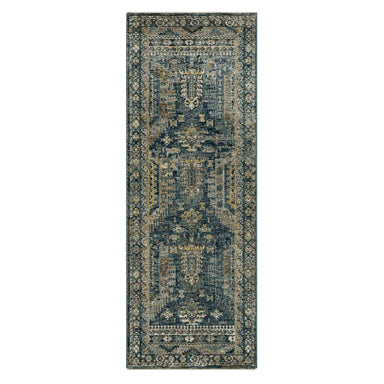 Karamar Blue in Blue 2'7"x7'3" Area Rugs