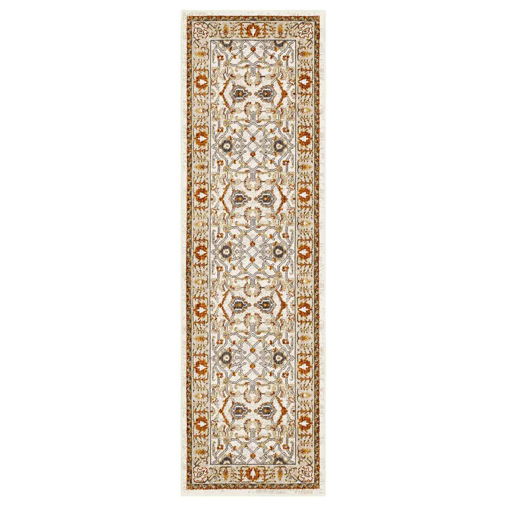 Khamal Alabaster in Alabaster 2'4"x7'10" Area Rugs