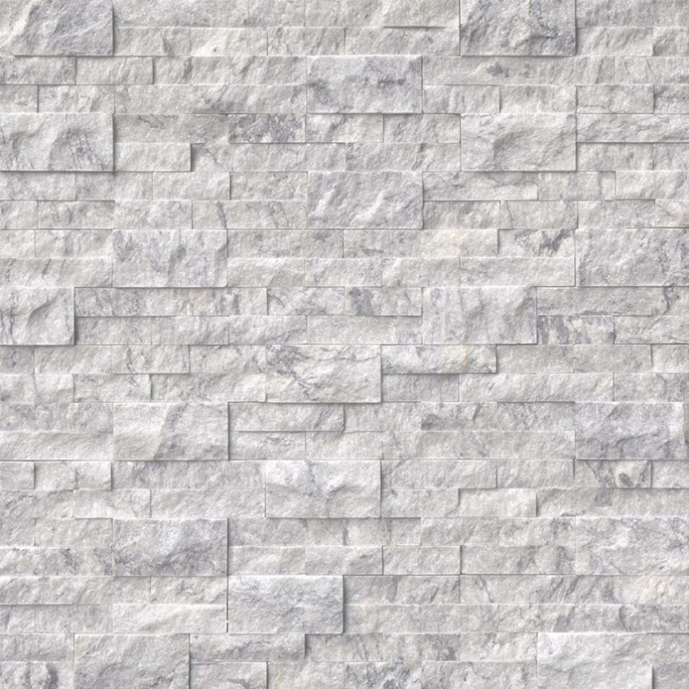 Rockmount Stacked Stone Collection in Arabescato Carrara Natural Stone