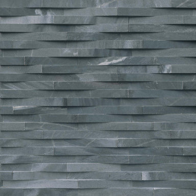 Rockmount Stacked Stone Collection in Cosmic Black 3d Wave Natural Stone