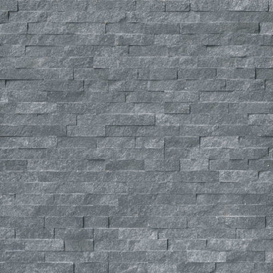 Rockmount Stacked Stone Collection in Cosmic Black Natural Stone