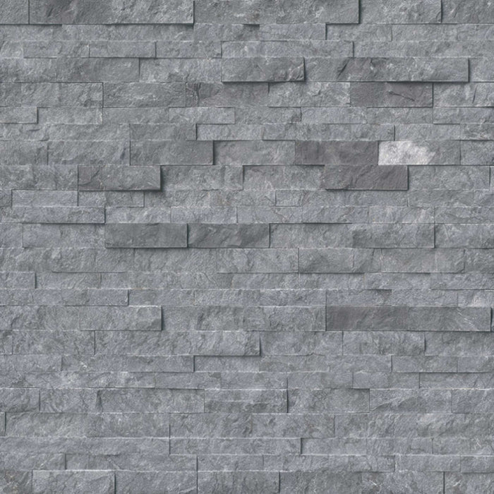 Rockmount Stacked Stone Collection in Glacial Grey Marble Natural Stone