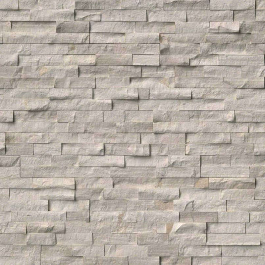 Rockmount Stacked Stone Collection in White Oak Splitface