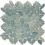 Liquid Rocks in Aqua Blue Glass Tile