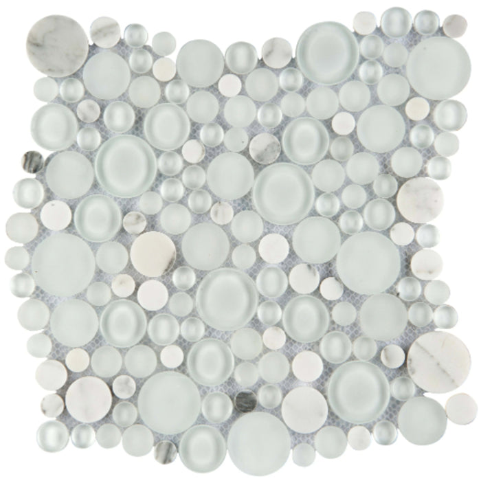 Lucente in Ambrato / Circle Glass Tile