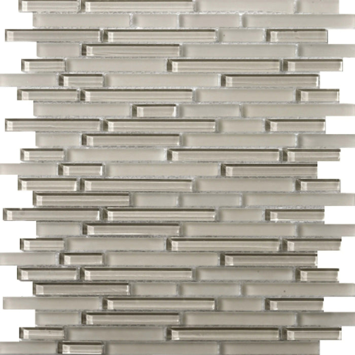 Lucente in Morning Fog / Linear Glass Tile