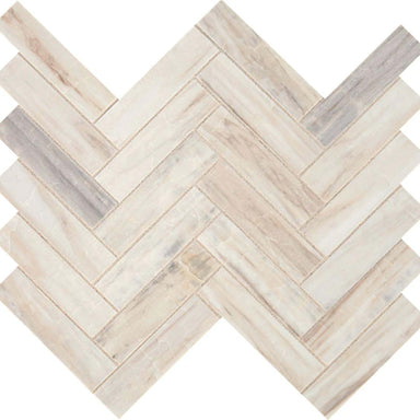 Fonte in Pier White Herringbone Natural Stone