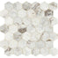 Predella in Lumen White Mosaic (2" Hexagon) - 12x12 Tile