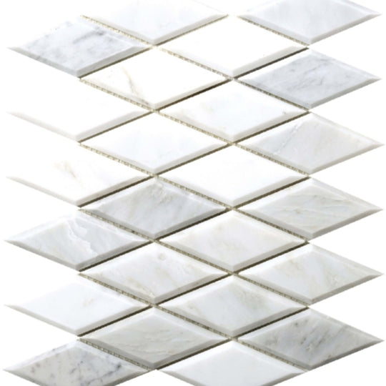 Marble Winter Frost in Winter Frost Diamond Mosaic - Mesh Mosaic