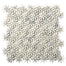 Marble Winter Frost in Winter Frost Daisy Mosaic - Mesh Mosaic Natural Stone