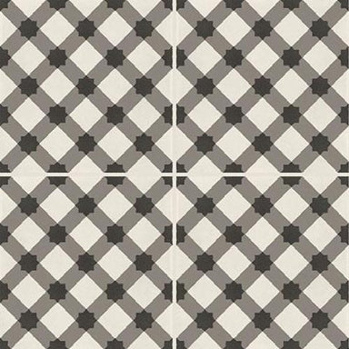 D_Segni in Plaid - Chalk, Mud, Midnight, Sand Blend Tile