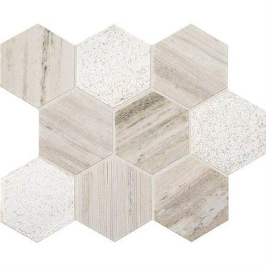 Ascend in Open Horizon Hexagon Mosaic Natural Stone