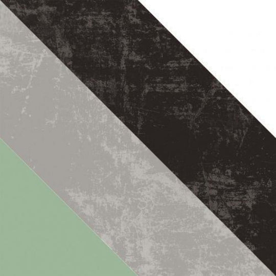 Black & White in Lineal Emerald