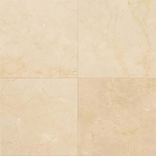 Marble in Crema Marfil El-18x18x.5-Polished